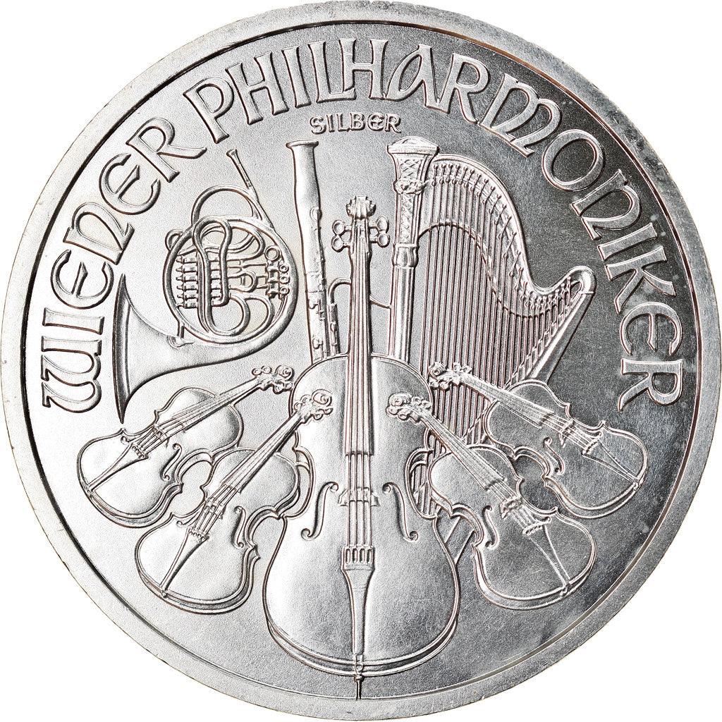 Österreich, Philharmonic Orchestra, 1-1/2 Euro, 2011, 1 Oz, UNZ, Silber