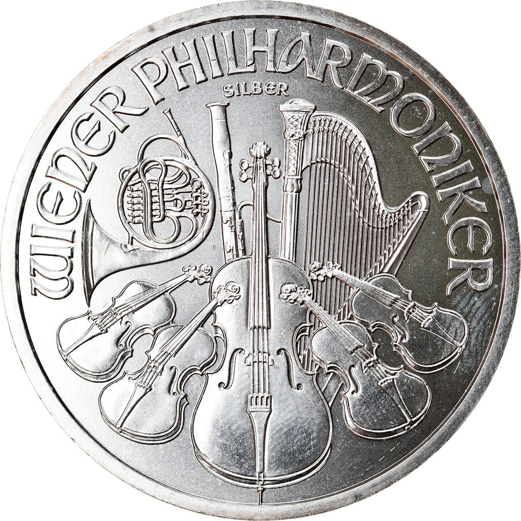 Austria, Philharmonic Orchestra, 1-1/2 Euro, 2011, 1 Oz, SPL+, Argento