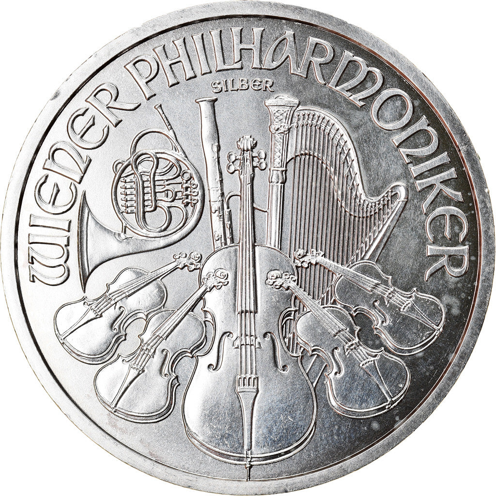 Austria, Philharmonic Orchestra, 1-1/2 Euro, 2011, 1 Oz, MS(64), Silver