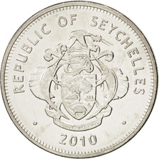 SEYCHELLES, Rupee, 2010, KM #50.2, MS(63), Copper-Nickel, 25.46, 6.24