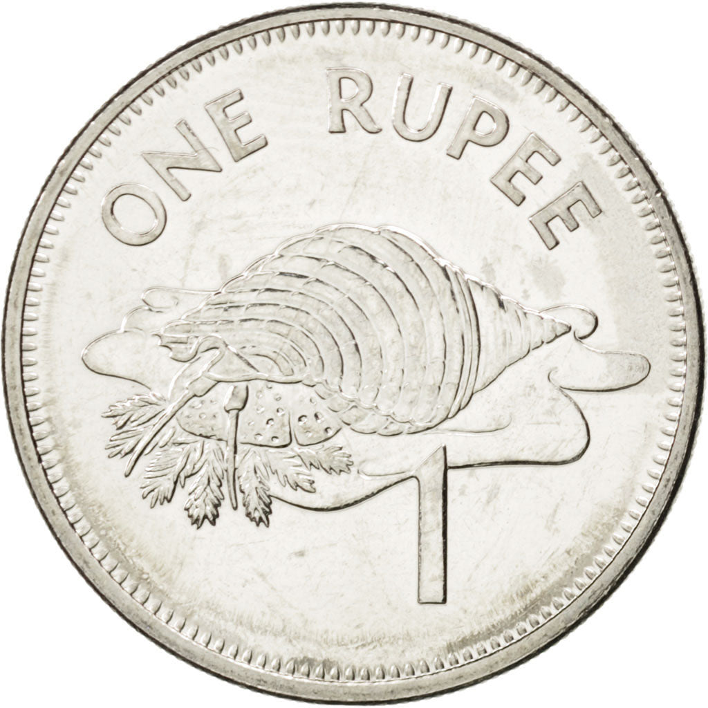 SEYCHELLES, Rupee, 2010, KM #50.2, MS(63), Copper-Nickel, 25.46, 6.24