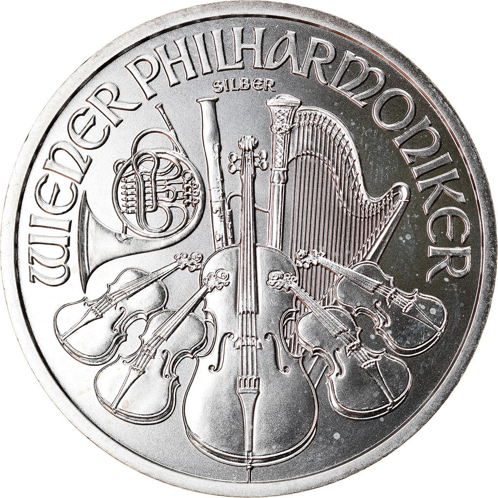 Austria, Philharmonic Orchestra, 1-1/2 Euro, 2012, 1 Oz, MS(64), Silver