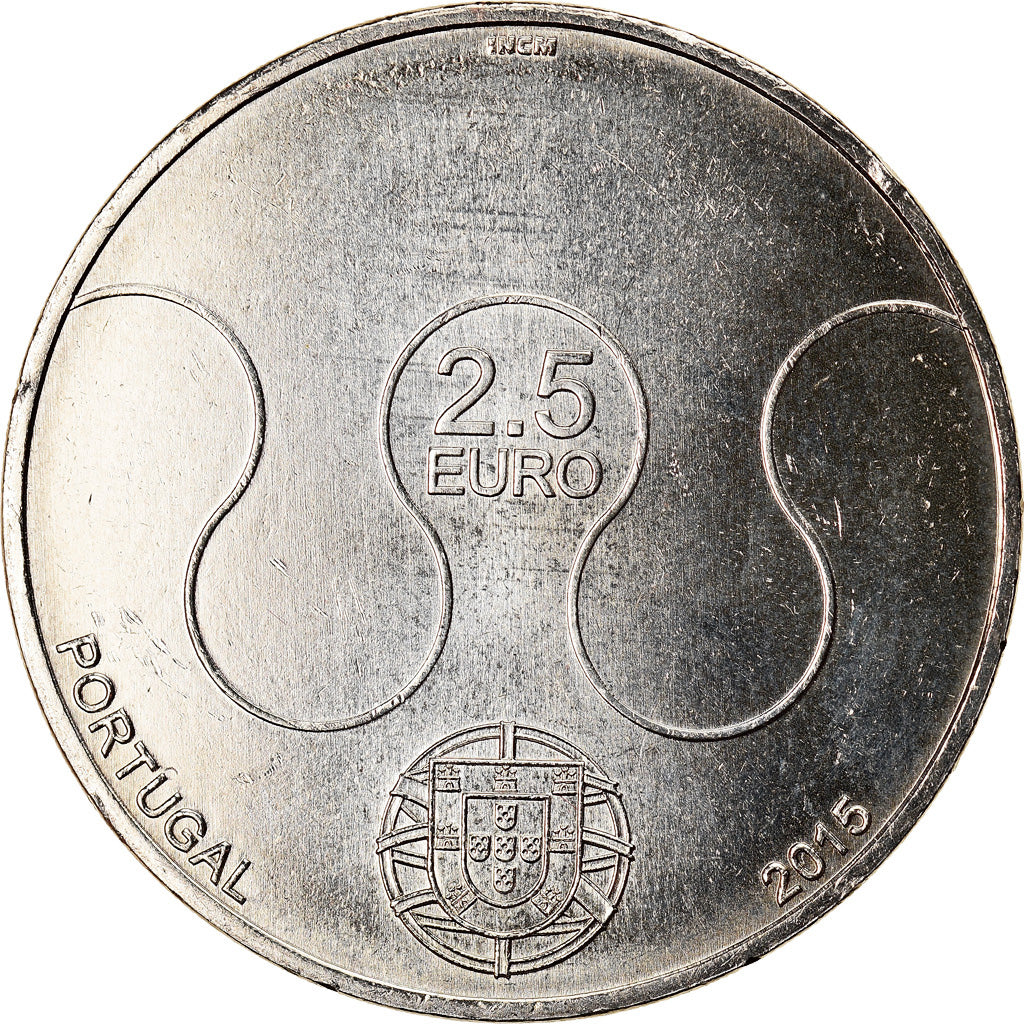 Portugal, Rio 2016 Olympic Games, 2-1/2 Euro, 2015, MS(63), Miedź-Nikiel