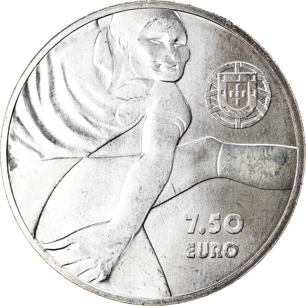 Portogallo, 7-1/2 Euro, Sport Heroes - Eusébio, 2016, SPL+, Argento