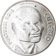 Portugal, 7-1/2 Euro, Sport Heroes - Eusébio, 2016, MS(64), Silver