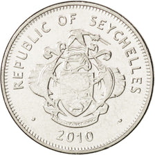 SEYCHELLES, Rupee, 2010, KM #50.2, MS(63), Copper-Nickel, 25.46, 6.15