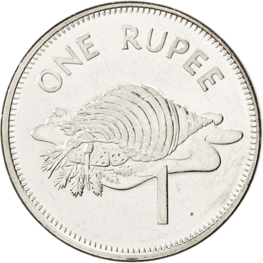 SEYCHELLES, Rupee, 2010, KM #50.2, MS(63), Copper-Nickel, 25.46, 6.15