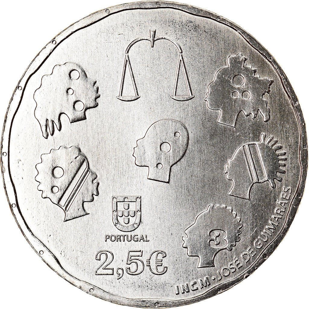 Portugal, 2-1/2 Euro, Ombudsman, 2015, MS(64), Cobre-níquel