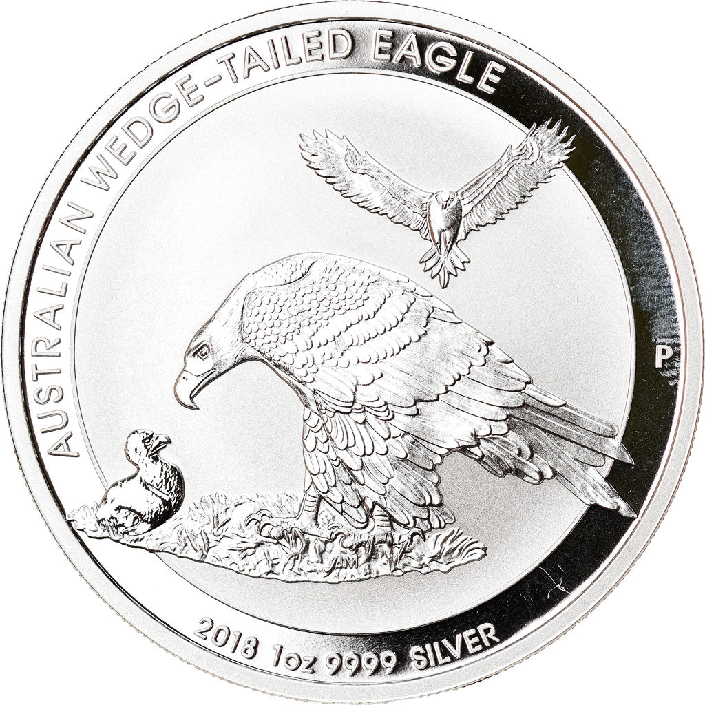 Coin, Australia, Australian Wedge-Tailed Eagle, 1 Dollar, 2018, 1 Oz, MS(65-70)