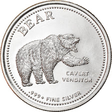 Monnaie, États-Unis, Bull - Bear, Onza, Troy Ounce of Silver, FDC, Argent