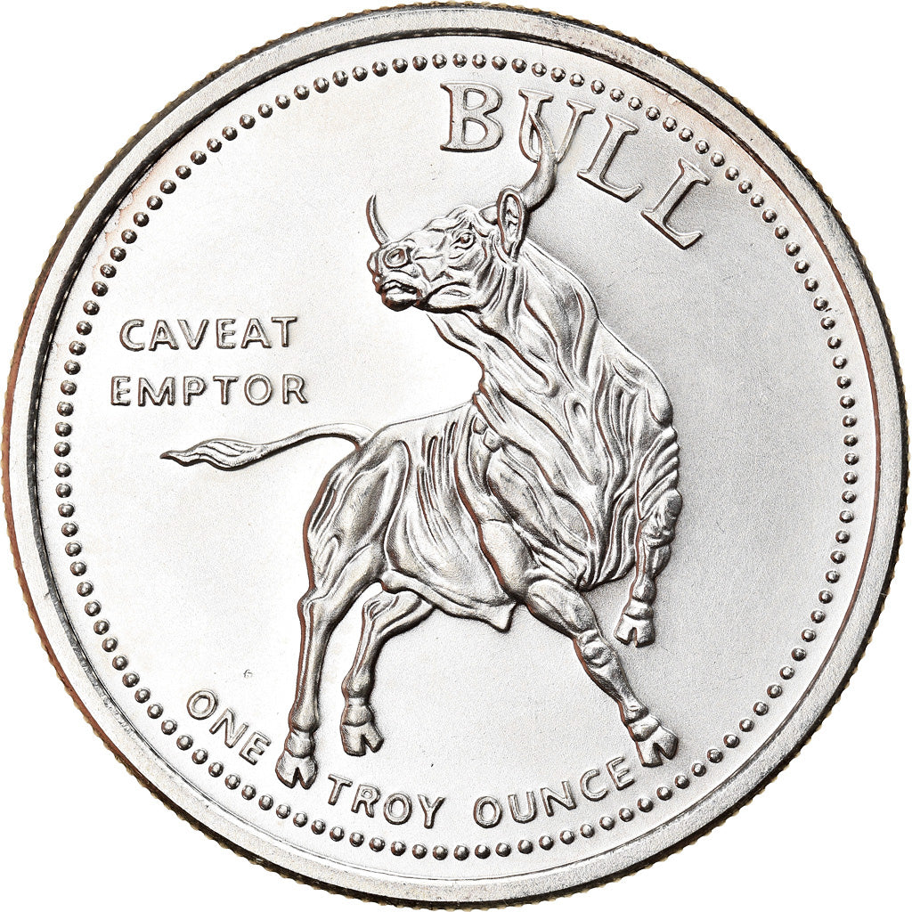 Monnaie, États-Unis, Bull - Bear, Onza, Troy Ounce of Silver, FDC, Argent