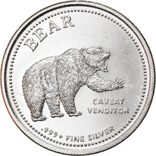 Monnaie, États-Unis, Bull - Bear, Onza, Troy Ounce of Silver, FDC, Argent