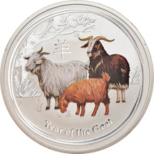 Moneta, Australia, Year of the Goat, 1 Dollar, 2015, 1 Oz, FDC, Argento