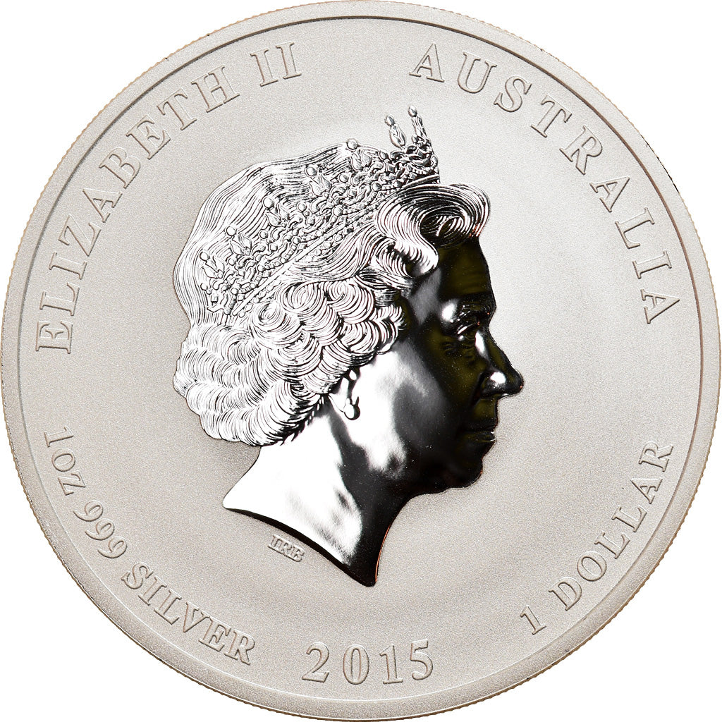 Moneta, Australia, Year of the Goat, 1 Dollar, 2015, 1 Oz, FDC, Argento