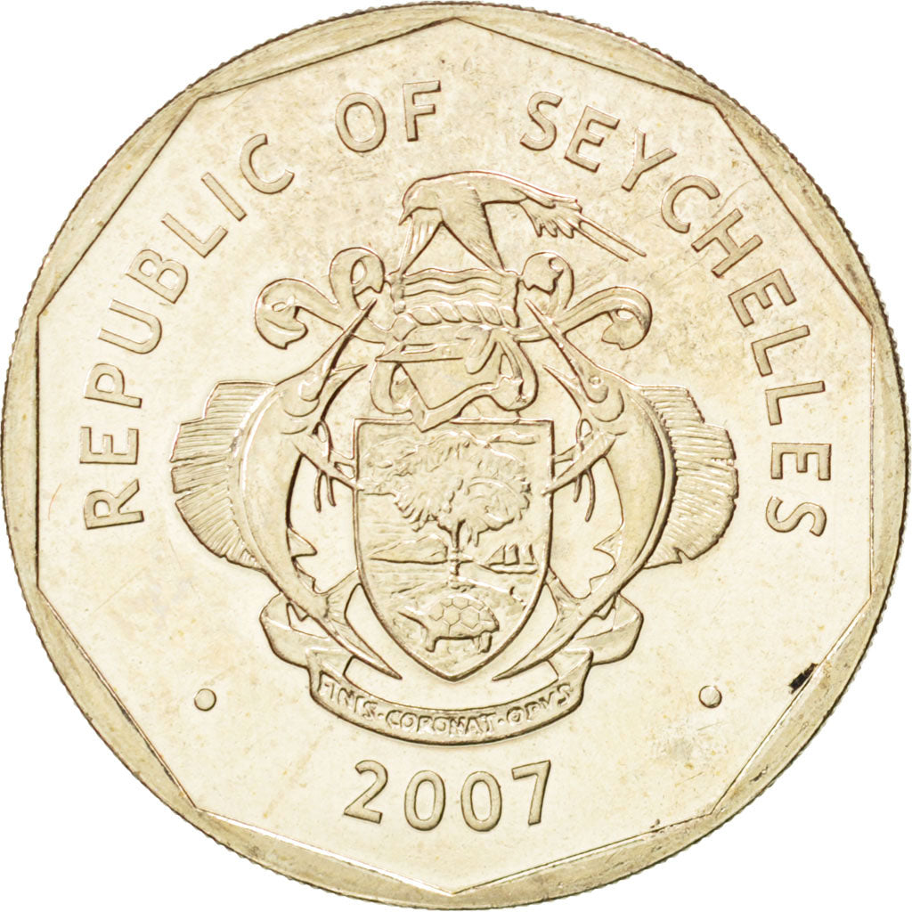 SEYCHELLES, 5 Rupees, 2007, British Royal Mint, KM #51.2, MS(63),...