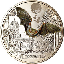 Austria, 3 Euro, The Bat, 2016, Colourized, FDC, Rame-nichel