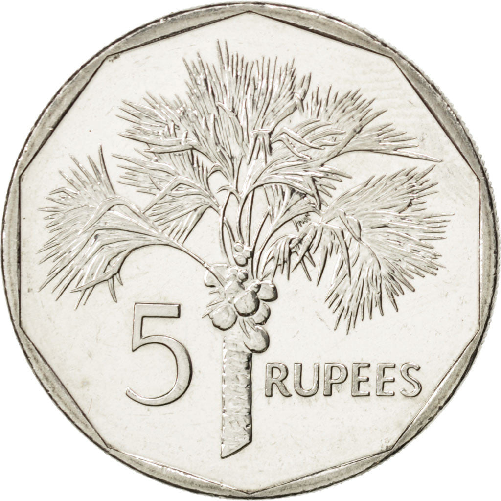 SEYCHELLES, 5 Rupees, 2010, British Royal Mint, KM #51.2, MS(63),...