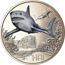 Austria, 3 Euro, The Shark, 2018, Colourized, FDC, Rame-nichel