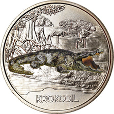 Österreich, 3 Euro, The Crocodile, 2017, Colourized, STGL, Copper-nickel