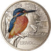 Austria, 3 Euro, The Kingfisher, 2017, Colourized, FDC, Rame-nichel