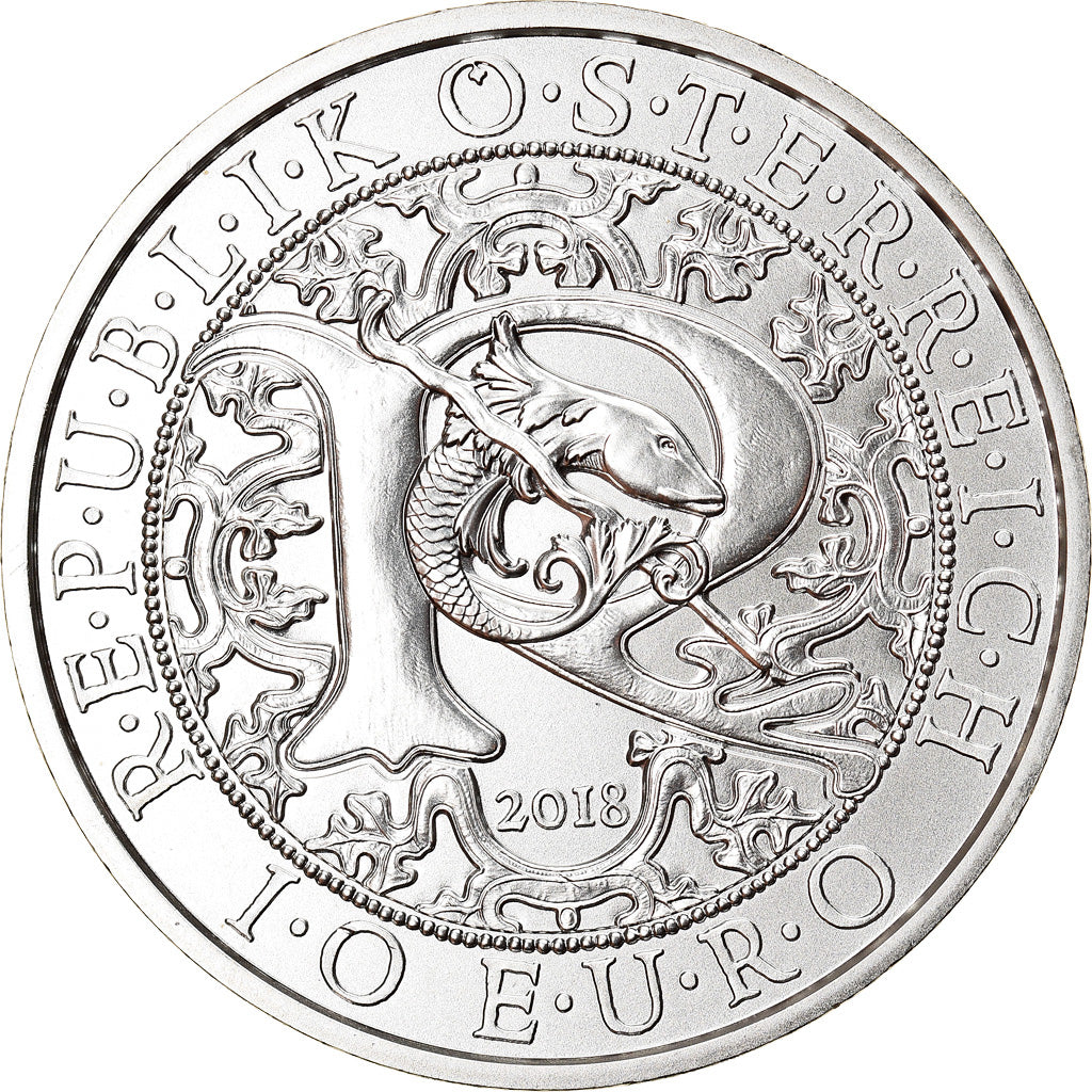Austria, 10 Euro, Raphael - The Healing Angel, 2018, FDC, Argento