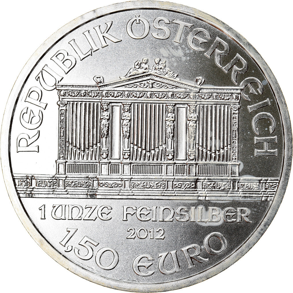 Austria, Philharmonic Orchestra, 1-1/2 Euro, 2012, 1 Oz, FDC, Argento