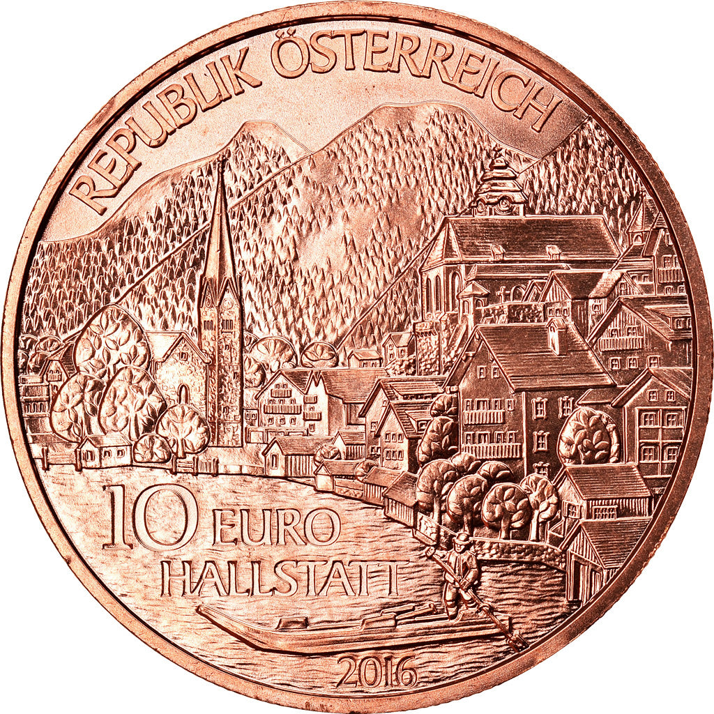 Austria, 10 Euro, Oberösterreich, 2016, FDC, Rame
