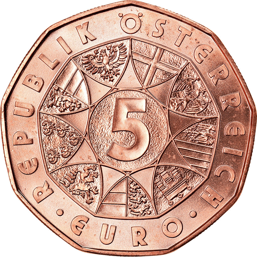 Austria, 5 Euro, 150 years danube waltz, 2017, MS(65-70), Copper