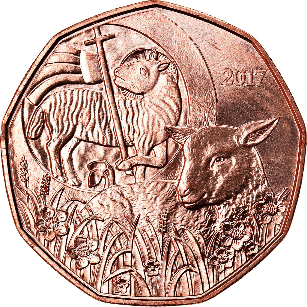 Oostenrijk, 5 Euro, Easter Lamb, 2017, FDC, Koper