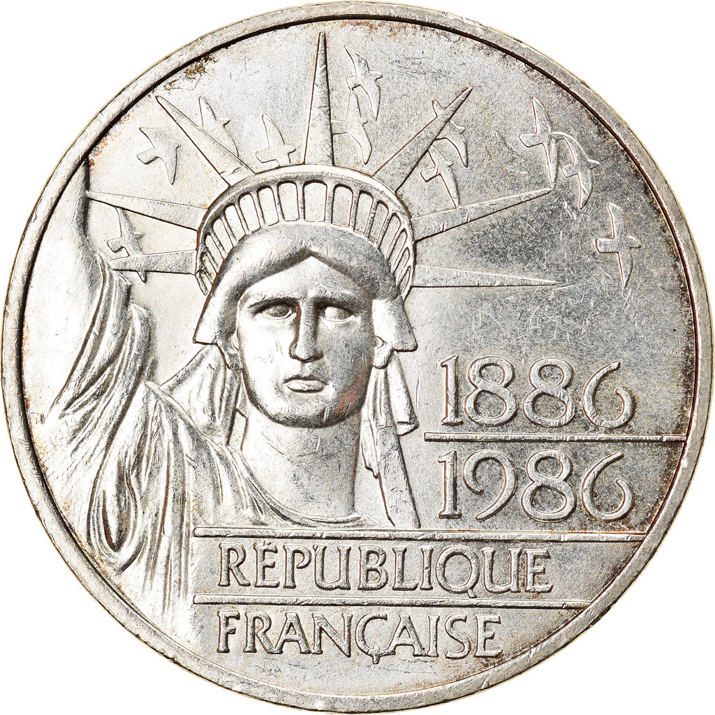 Monnaie, France, Statue de la Liberté, 100 Francs, 1986, TTB+, Argent