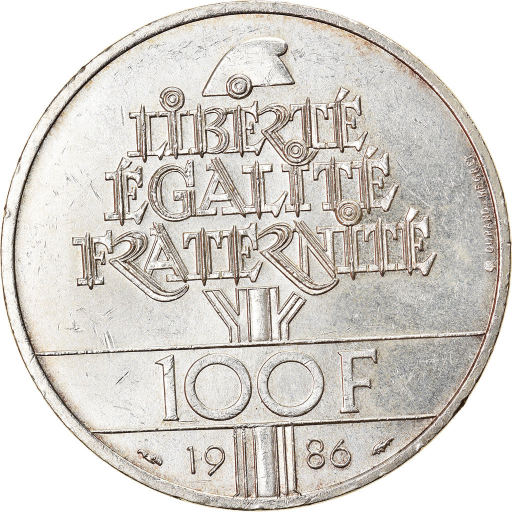 Monnaie, France, Statue de la Liberté, 100 Francs, 1986, TTB+, Argent