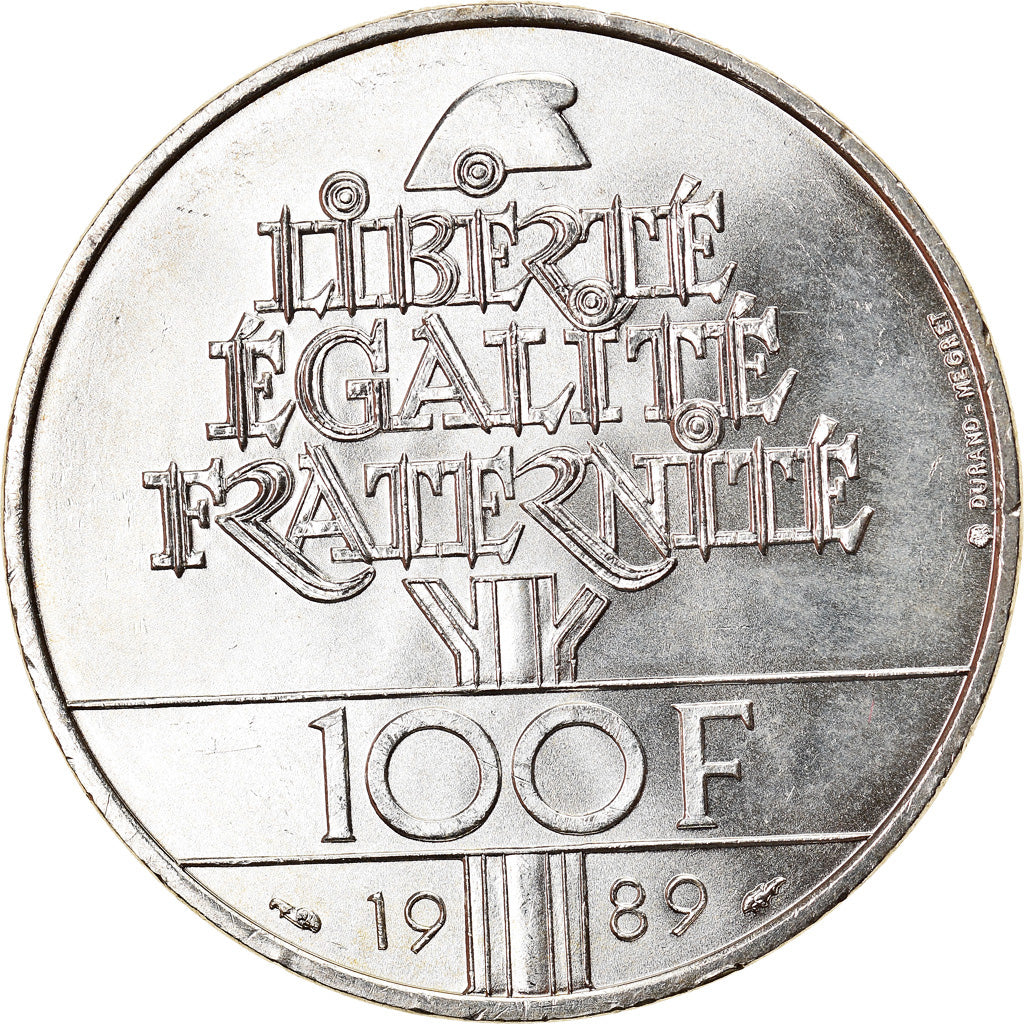 Monnaie, France, Droits de l'Homme, 100 Francs, 1989, SPL, Argent, Gadoury:904