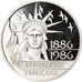 Moneta, Francia, Statue de la Liberté, 100 Francs, 1986, Proof, FDC, Argento