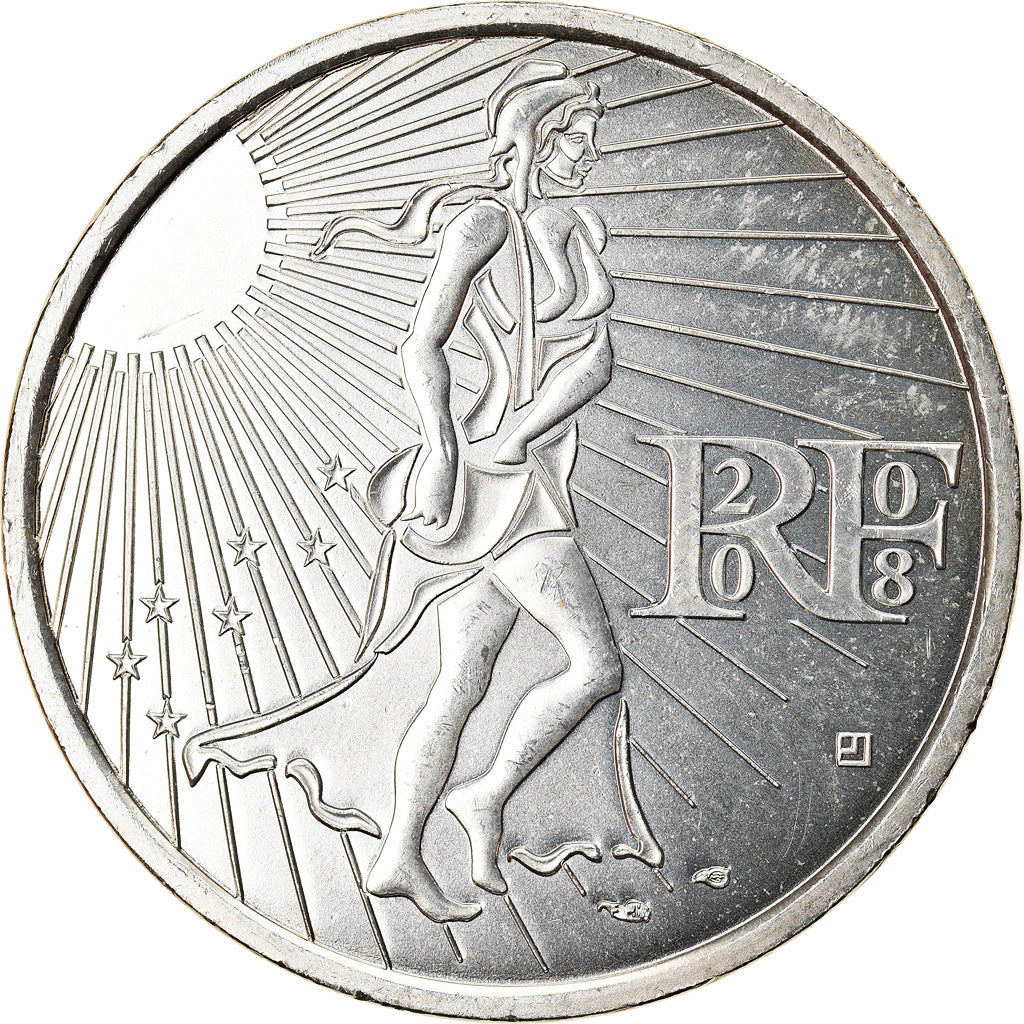 France, 15 Euro, Semeuse, 2008, SPL, Argent, Gadoury:EU288, KM:1535