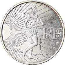 France, 10 Euro, Semeuse, 2009, MS(60-62), Silver, Gadoury:EU337, KM:1580