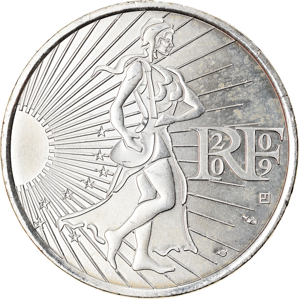 Frankreich, 10 Euro, Semeuse, 2009, VZ+, Silber, Gadoury:EU337, KM:1580