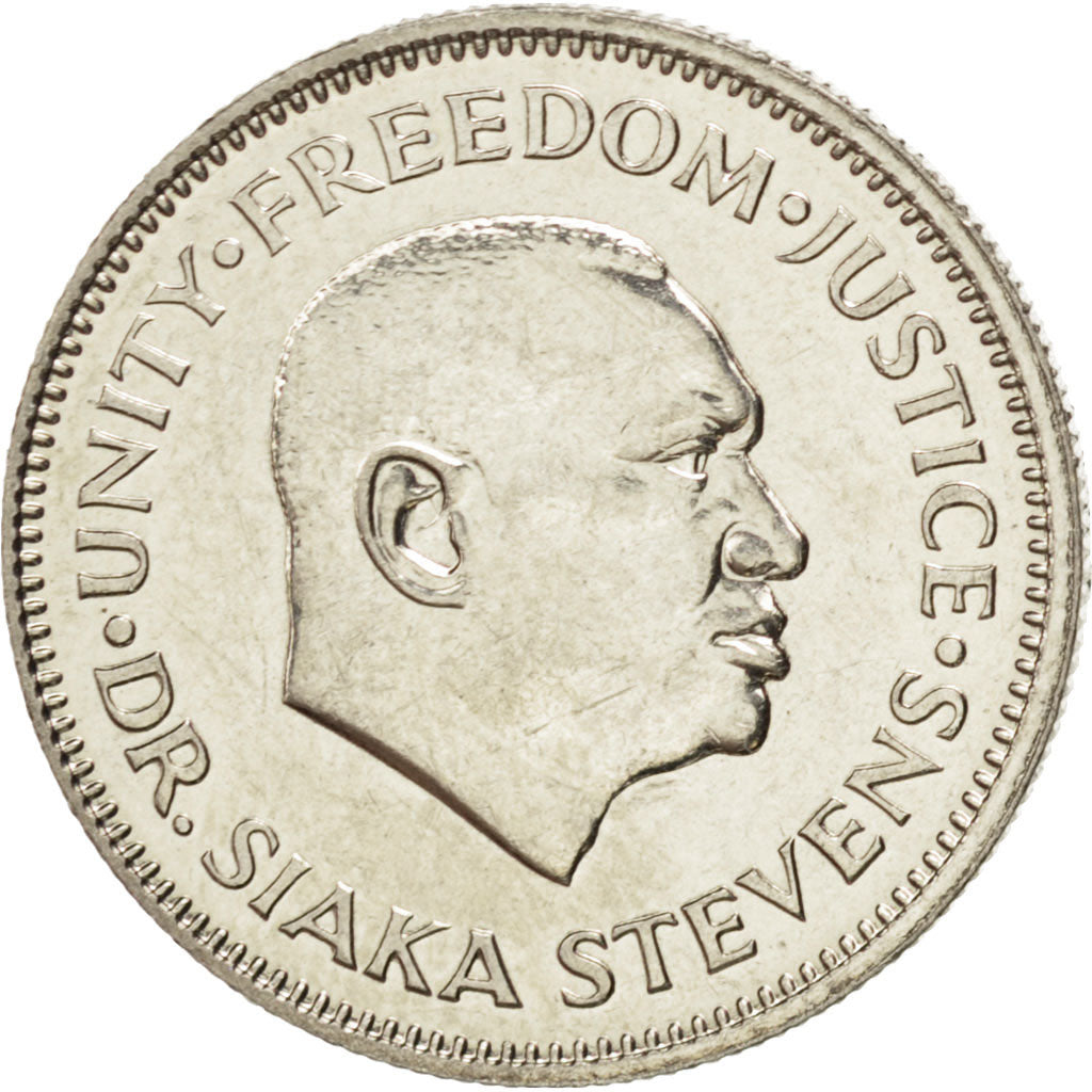 SIERRA LEONE, 10 Cents, 1984, KM #34, MS(63), Copper-Nickel, 22.9, 4.94