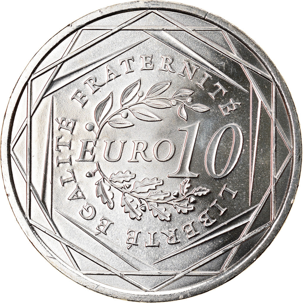France, 10 Euro, Semeuse, 2009, MS(63), Silver, Gadoury:EU337, KM:1580