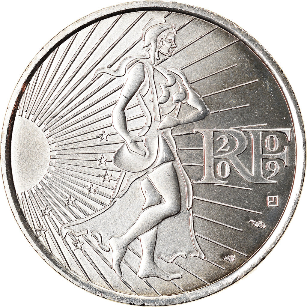 France, 10 Euro, Semeuse, 2009, FDC, Argent, Gadoury:EU337, KM:1580