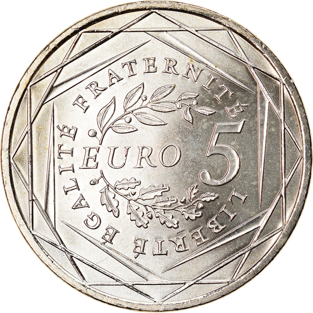 France, 5 Euro, Semeuse, 2008, SPL, Argent, Gadoury:EU287, KM:1534