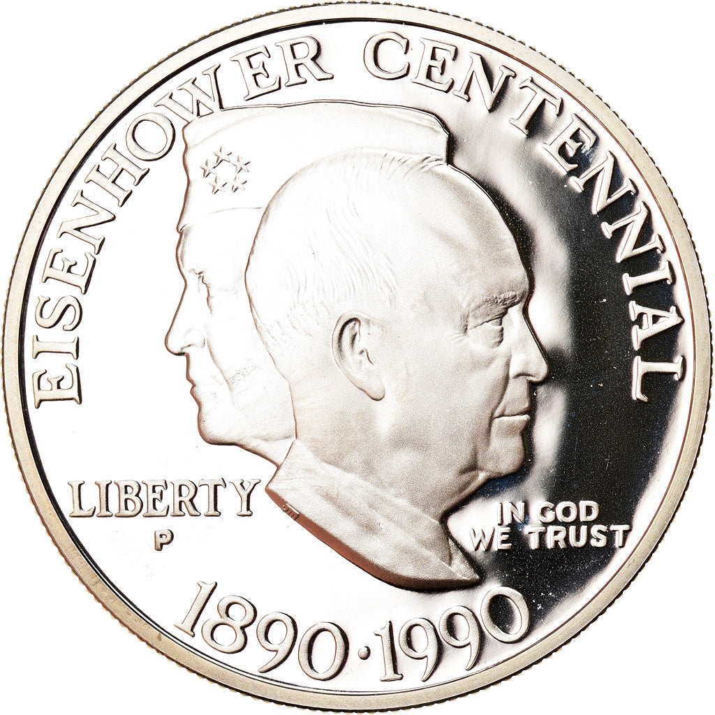 Monnaie, États-Unis, Eisenhower centennial, Dollar, 1990, Philadelphie, Proof