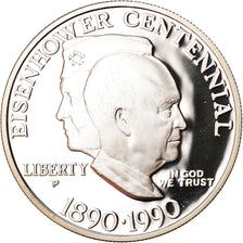 Monnaie, États-Unis, Eisenhower centennial, Dollar, 1990, Philadelphie, Proof