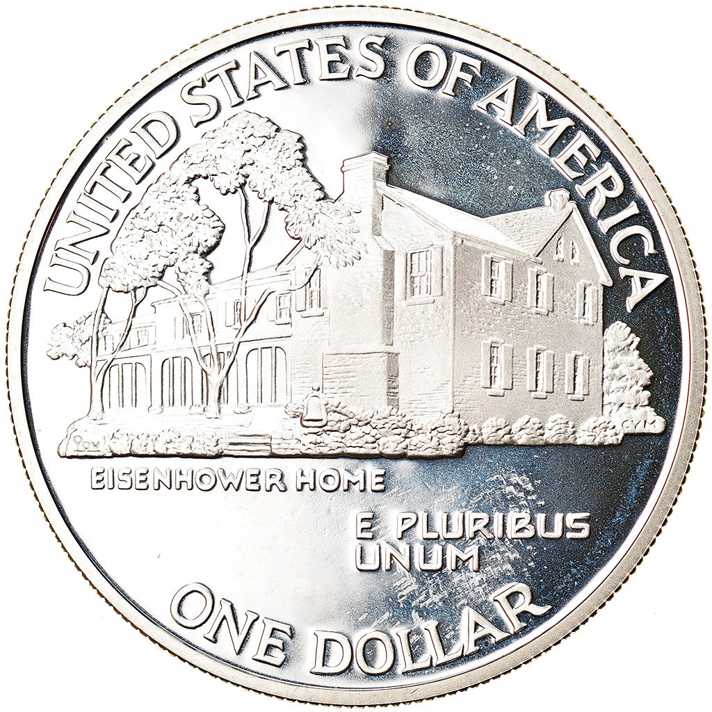 Monnaie, États-Unis, Eisenhower centennial, Dollar, 1990, Philadelphie, Proof