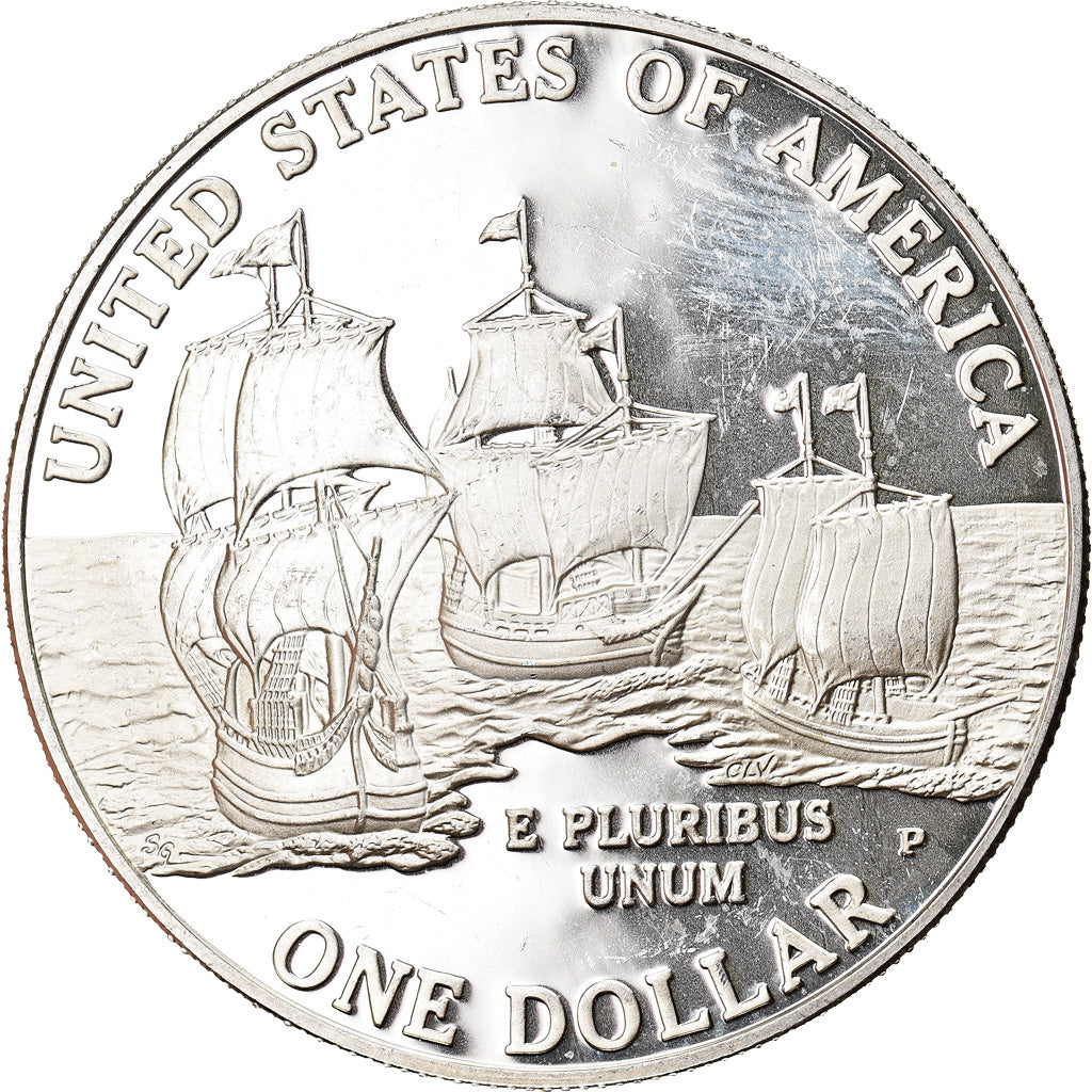 Coin, United States, Jamestown 400th Anniversary, Dollar, 2007, Philadelphia