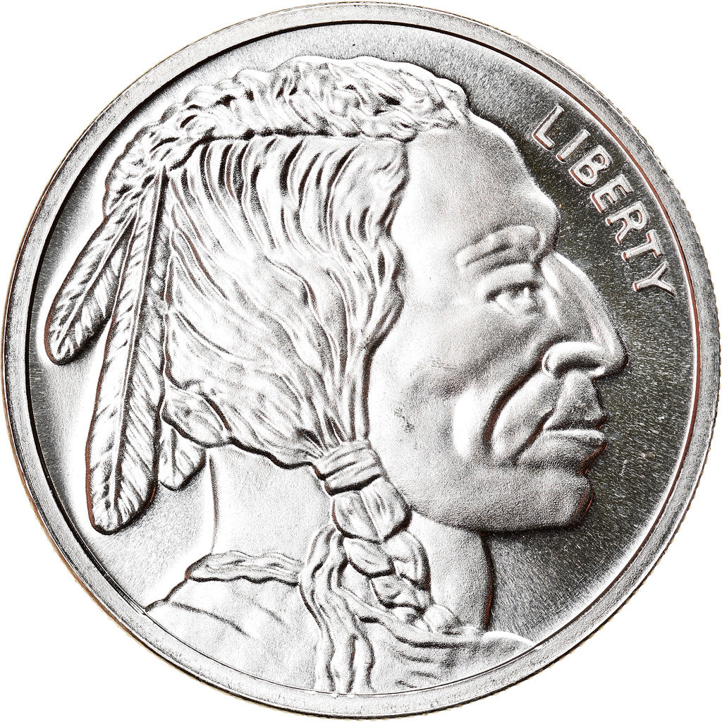 Moneta, Stati Uniti, Buffalo, 1 Troy Ounce, Exonumia, FDC, Argento