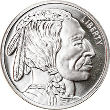 Moneta, Stati Uniti, Buffalo, 1 Troy Ounce, Exonumia, FDC, Argento