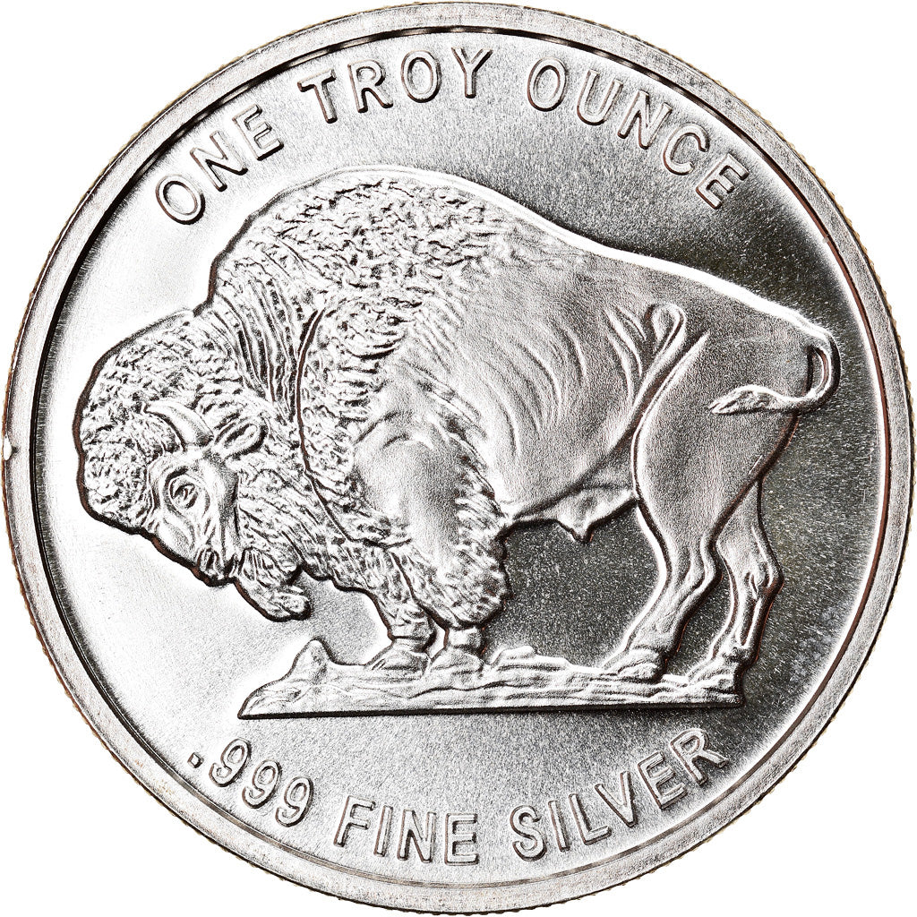 Moneta, Stati Uniti, Buffalo, 1 Troy Ounce, Exonumia, FDC, Argento