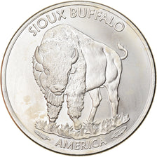 Münze, Vereinigte Staaten, Sioux Buffalo, 1 Dollar, 1 Oz, 2015, Exonumia, UNZ