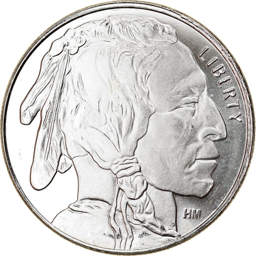 Moneta, Stati Uniti, Buffalo, 1 Troy Ounce, Exonumia, FDC, Argento
