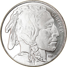 Moneta, Stati Uniti, Buffalo, 1 Troy Ounce, Exonumia, FDC, Argento